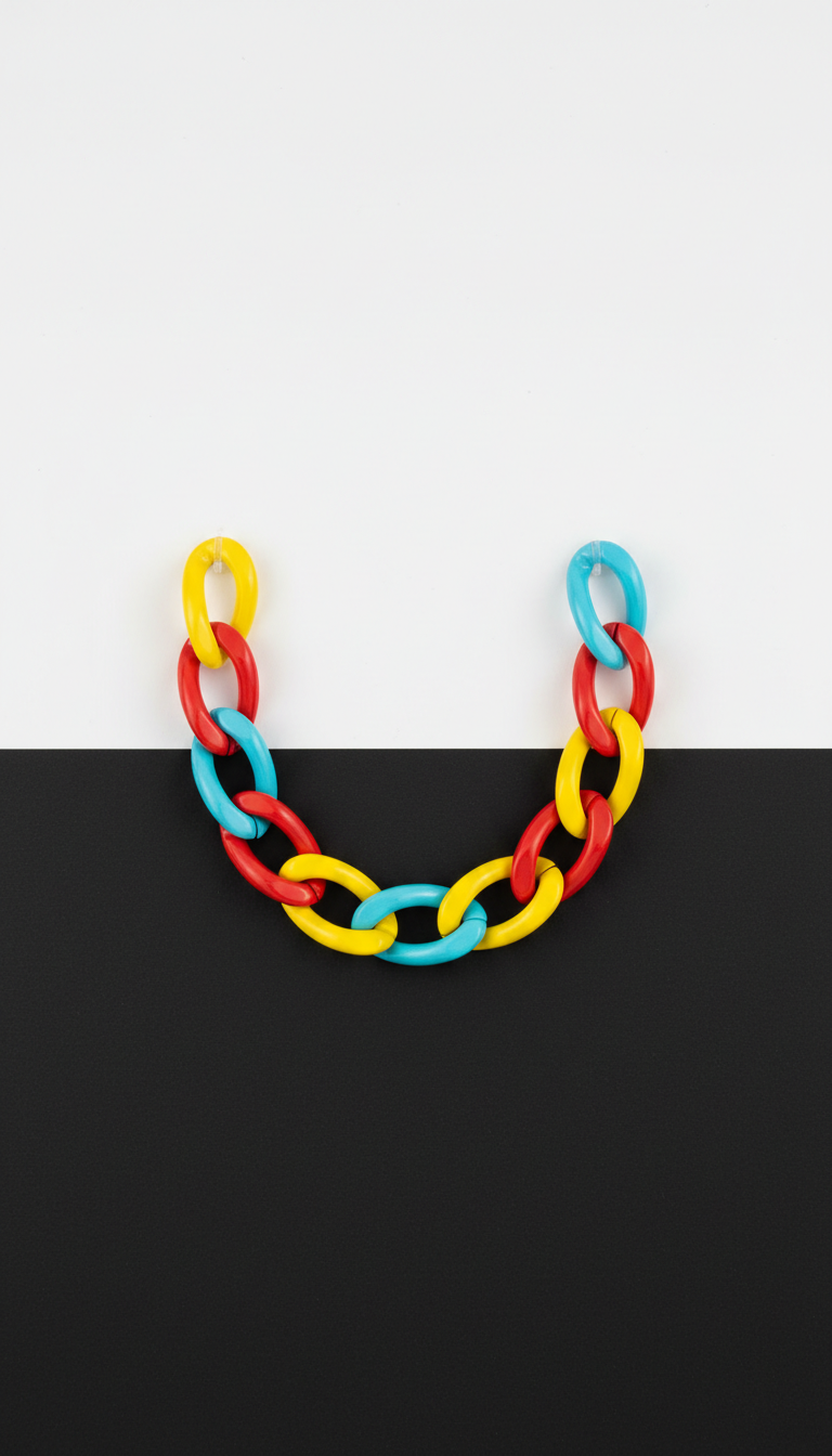 Chunky Enamel Chain Necklace